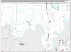 Love County, OK Wall Map