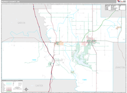 Murray County, OK Wall Map