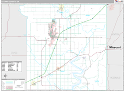 Ottawa County, OK Wall Map