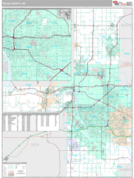 Tulsa County, OK Wall Map