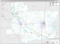 Wagoner County, OK Wall Map