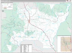 Baker County, OR Wall Map