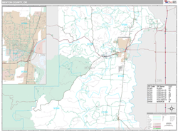 Benton County, OR Wall Map