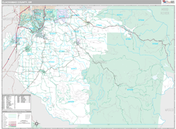 Clackamas County, OR Wall Map