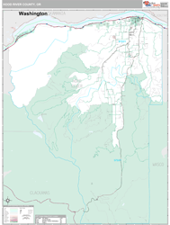 Hood River County, OR Wall Map