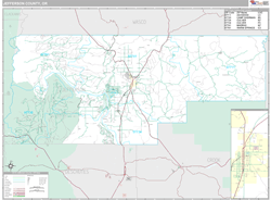 Jefferson County, OR Wall Map