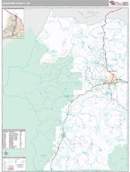 Josephine County, OR Wall Map