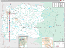 Linn County, OR Wall Map