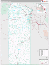 Malheur County, OR Wall Map