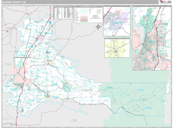 Marion County, OR Wall Map