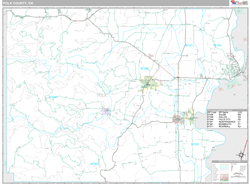 Polk County, OR Wall Map