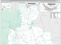 Wasco County, OR Wall Map