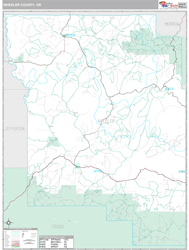 Wheeler County, OR Wall Map