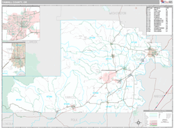 Yamhill County, OR Wall Map