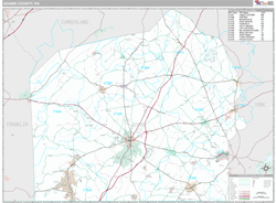 Adams County, PA Wall Map