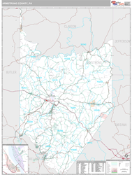 Armstrong County, PA Wall Map