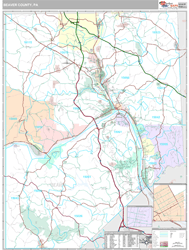 Beaver County, PA Wall Map