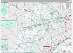 Chester County, PA Wall Map