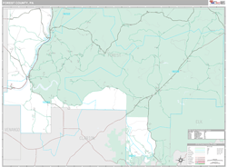 Forest County, PA Wall Map