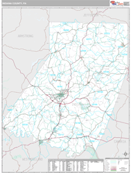 Indiana County, PA Wall Map