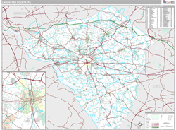 Lancaster County, PA Wall Map