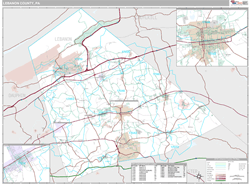 Lebanon County, PA Wall Map