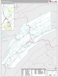 Mifflin County, PA Wall Map