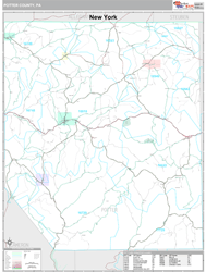 Potter County, PA Wall Map