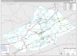 Schuylkill County, PA Wall Map