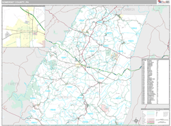 Somerset County, PA Wall Map