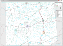 Tioga County, PA Wall Map