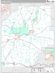 Venango County, PA Wall Map