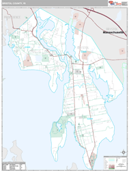 Bristol County, RI Wall Map