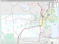 Kent County, RI Wall Map