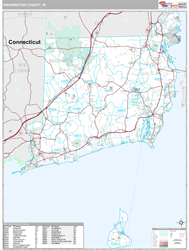 Washington County, RI Wall Map