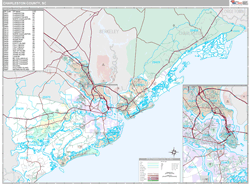 Charleston County, SC Wall Map