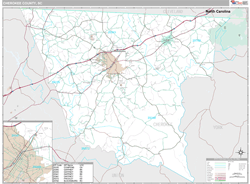 Cherokee County, SC Wall Map