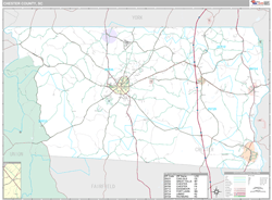 Chester County, SC Wall Map