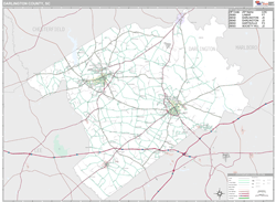 Darlington County, SC Wall Map