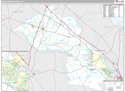 Dorchester County, SC Wall Map