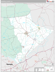 Edgefield County, SC Wall Map