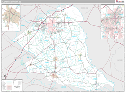 Florence County, SC Wall Map