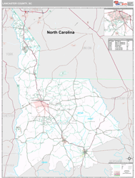 Lancaster County, SC Wall Map