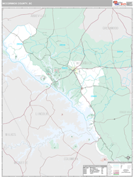 McCormick County, SC Wall Map