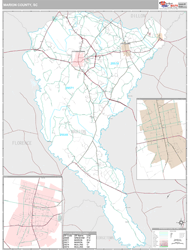 Marion County, SC Wall Map