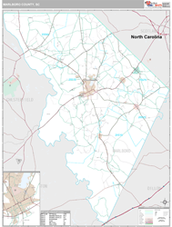 Marlboro County, SC Wall Map