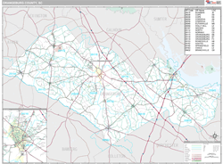 Orangeburg County, SC Wall Map