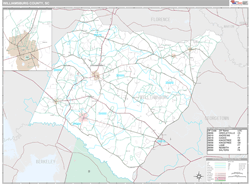 Williamsburg County, SC Wall Map