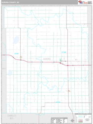 Aurora County, SD Wall Map