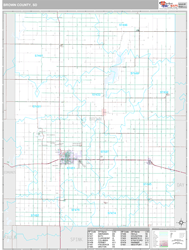 Brown County, SD Wall Map